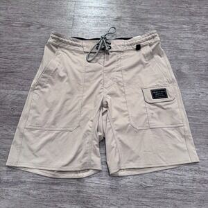 Anetik Shorts Mens 28 Beige Board Shorts Revolt Tech Hybrid Drawstring Swim‎